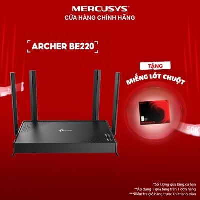 [Hỏa Tốc] Bộ Phát WiFi 7 TP-Link Archer BE220 Băng Tần Kép BE3600