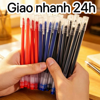 Bút Gel Dung Tích Lớn 0.5mm, Bút Bi Mực Gel Toàn Ống Kim Kiểu Tích Hợp, Văn Phòng Phẩm Học Sinh