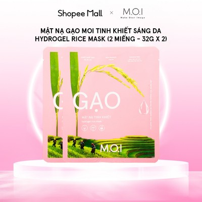 [QUÀ TẶNG KHÔNG BÁN ] 2 Miếng Mặt Nạ Gạo MOI Tinh Khiết Sáng Da - Hydrogel Rice Mask (2 Miếng - 32g x 2)