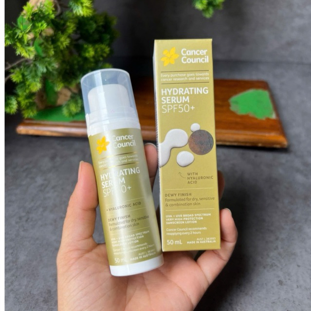 Cancer Council Face Day Wear Hydrating Serum SPF 50+. Cancer Council Úc