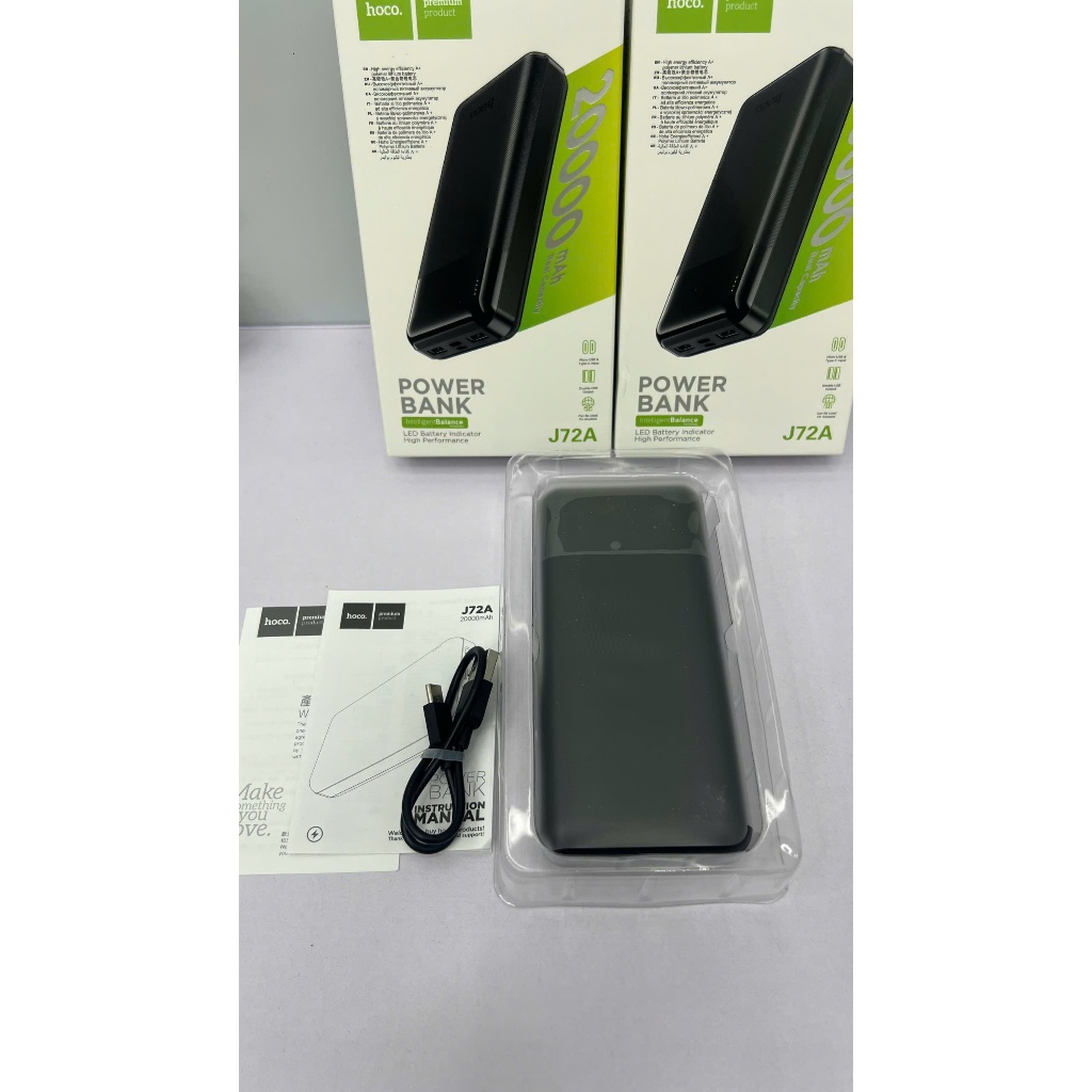 Sạc dự phòng hoco 20.000mah , mã j72A. SẠC NHANH 20W. CHÍNH HÃNG Hoco chuẩn dung lượng.