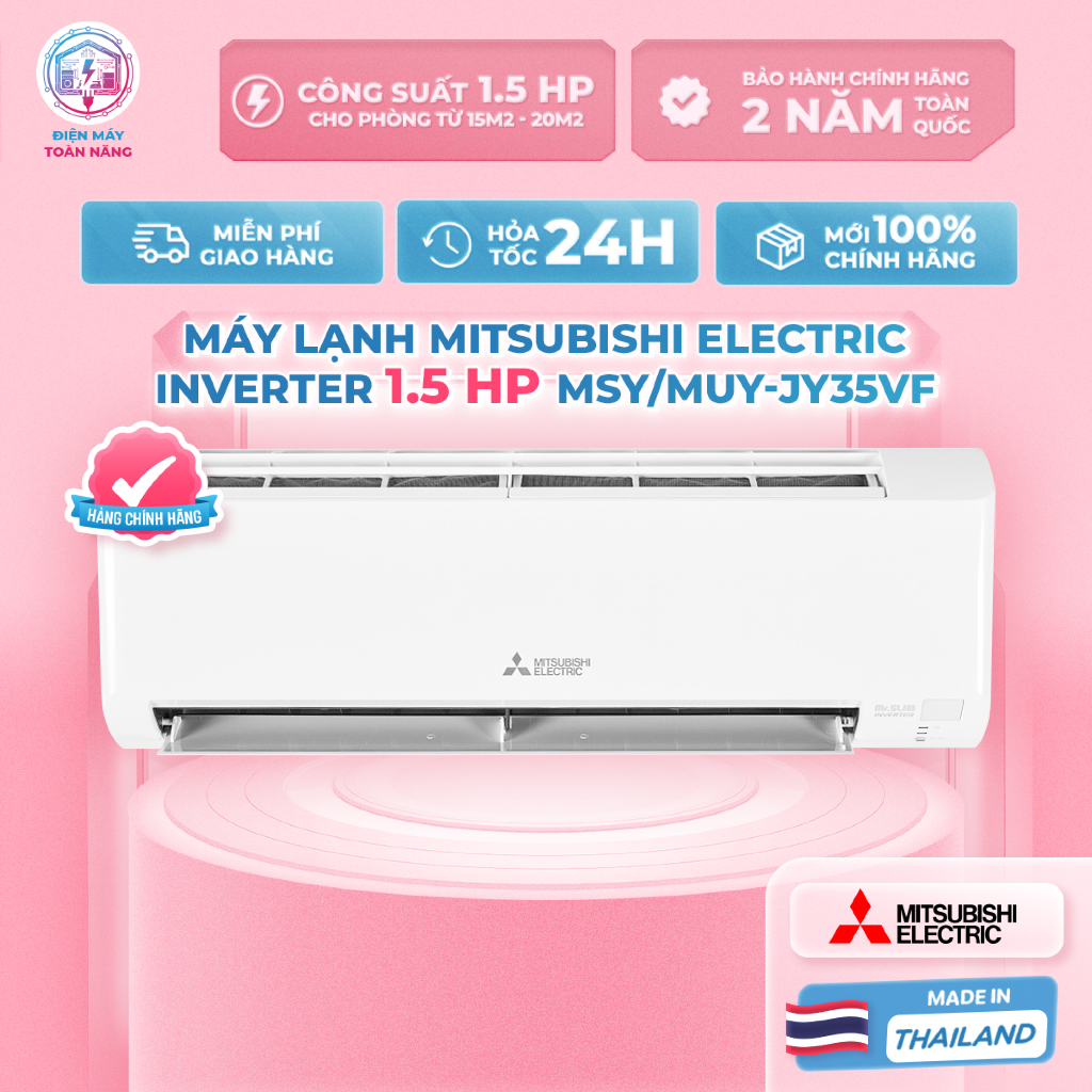 Máy Lạnh Mitsubishi Electric Inverter 1.5 HP MSY-JY35VF - Công Nghệ DC PAM Inverter - Chế Độ Econo C