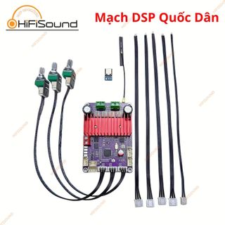 Mạch DSP H100 - H140 kèm pre số do HIFISOUND sản xuất chất âm cực hay kéo được hầu hết các cặp loa, Mạch công suất 100w
