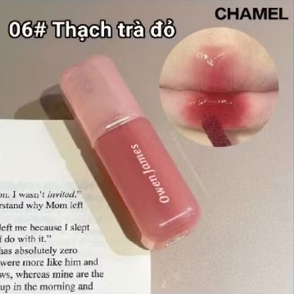 Son bóng Owen James Nude Sensation màu 06 đỏ thạch trà