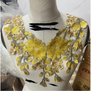 CỔ  REN THÊU CHỈ LỤA MỀN  MỊN   ( SHOP ĐI ĐƠN TỪ 50k )