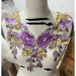 CỔ  REN THÊU CHỈ LỤA MỀN  MỊN   ( SHOP ĐI ĐƠN TỪ 50k )