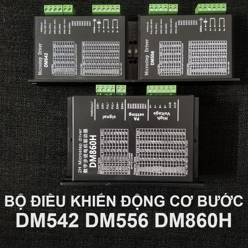 BỘ ĐIỀU KHIỂN ĐỘNG CƠ BƯỚC DM542 DM556 DM860H