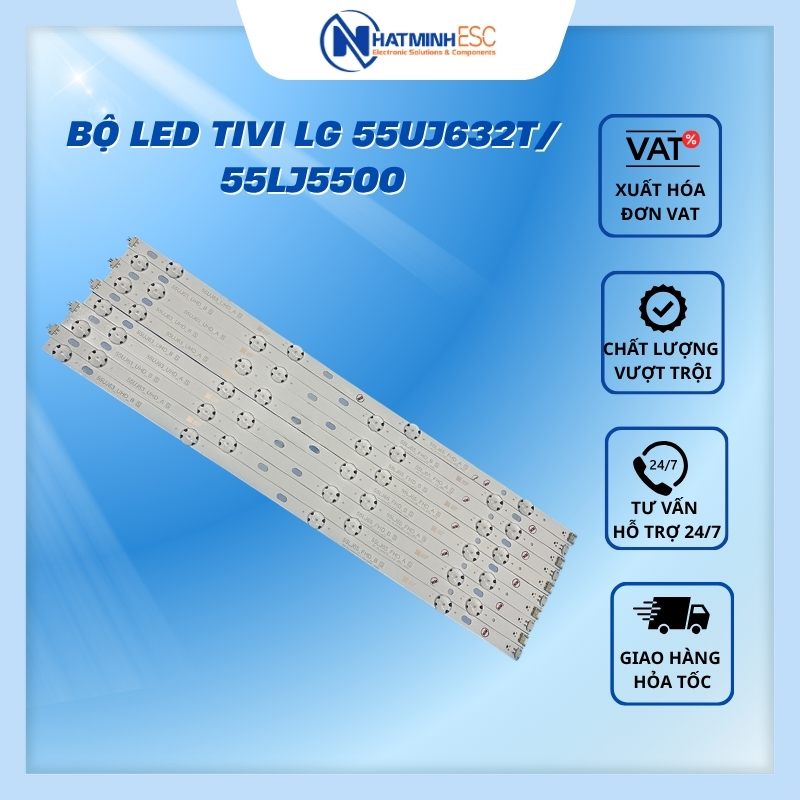 Bộ LED tivi LG 55UJ632T/ 55LJ5500 (10 thanh N2)
