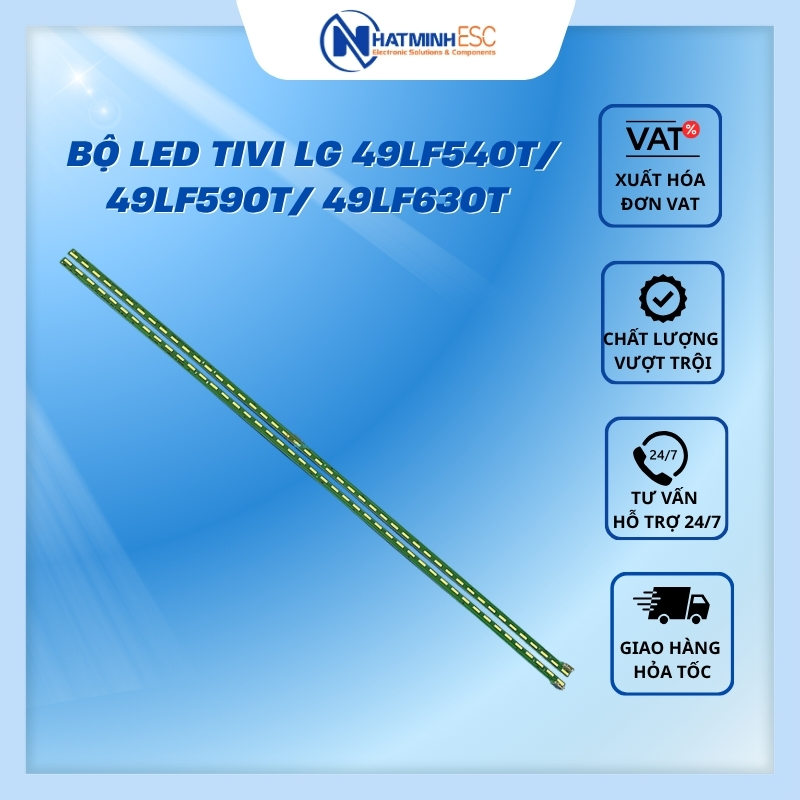 Bộ LED tivi LG 49LF540T/ 49LF590T/ 49LF630T (2 thanh viền 46 LED 3V N2)