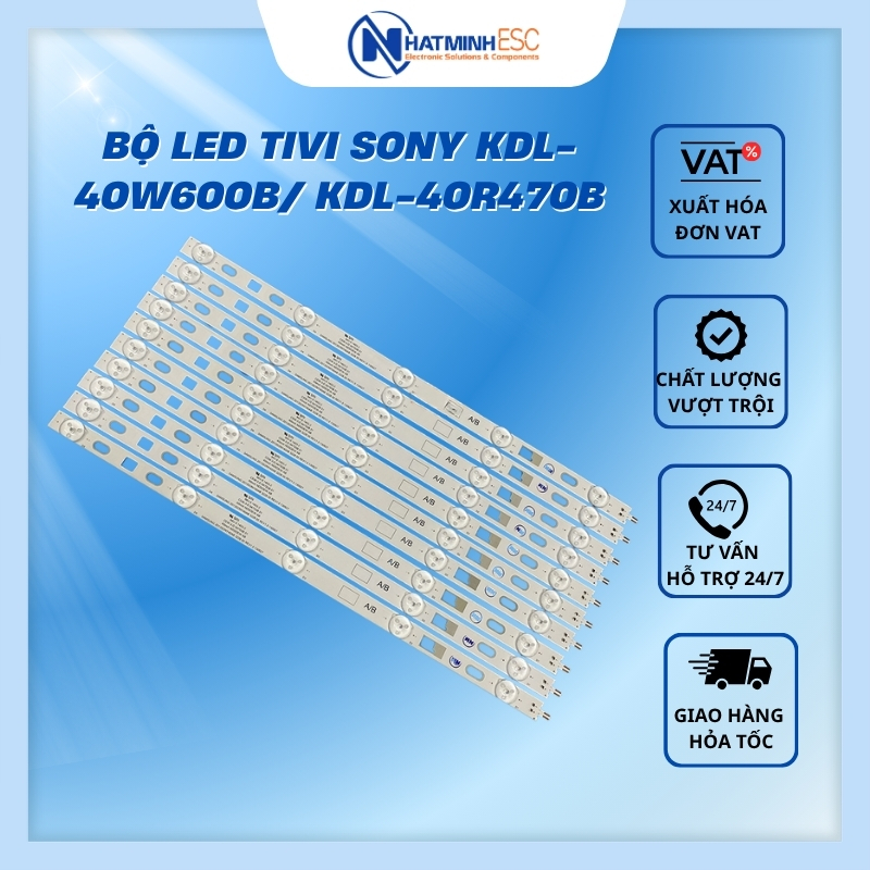 Bộ LED tivi SONY KDL-40W600B/ KDL-40R470B (10 thanh N1)