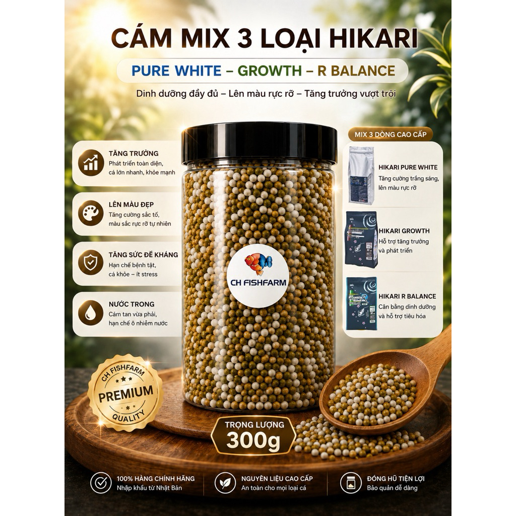 SAKI HIKARI MIX 3in1 GROWTH – R BALANCE – PURE WHITE