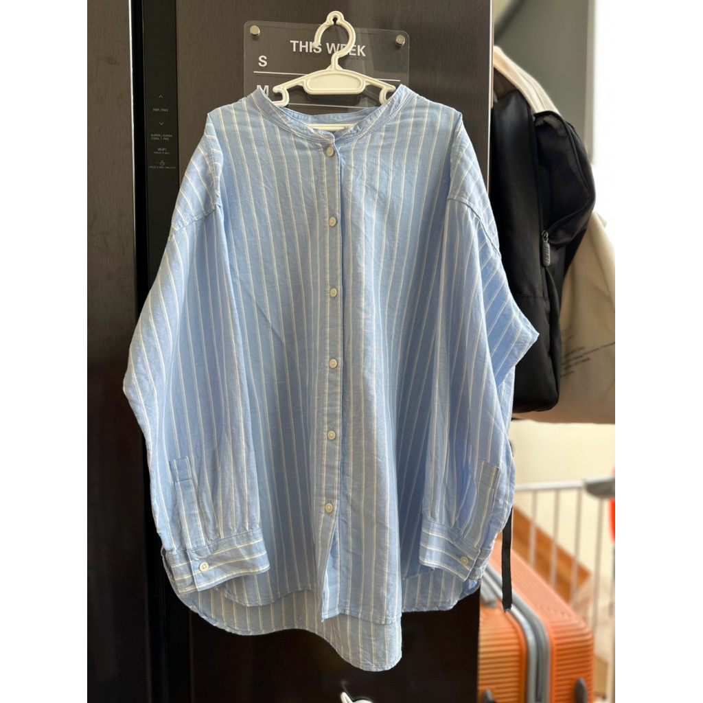 Thanh lý áo linen Uniqlo Auth cổ trụ