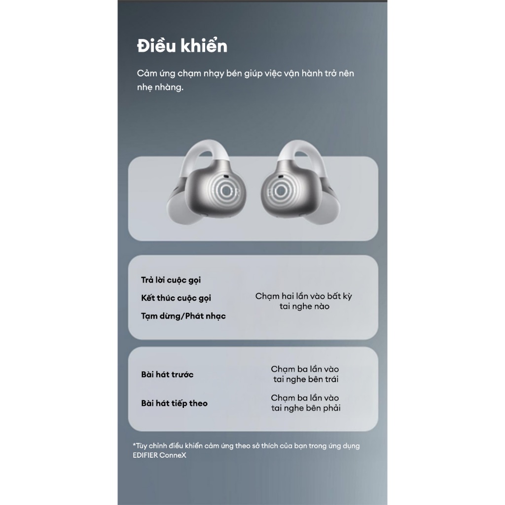 Tai Nghe Bluetooth Kẹp Tai EDIFIER COMFO BASS | Thời Gian Sử Dụng Tới 22H | Kháng Nước, Bụi IP55 | Bảo Hành 15 Tháng | BigBuy360 - bigbuy360.vn