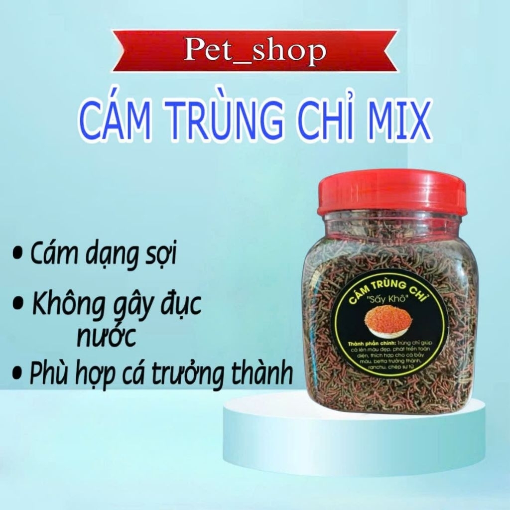 Cám Trùng Chỉ Hikari Mix độ đạm 53%, kích size, tăng màu sắc chuyên sâu cho cá cảnh.