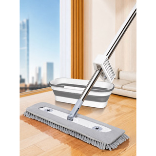 Cây lau nhà san hô tự vắt thông minh xoay 360 độ tặng kèm bông lau