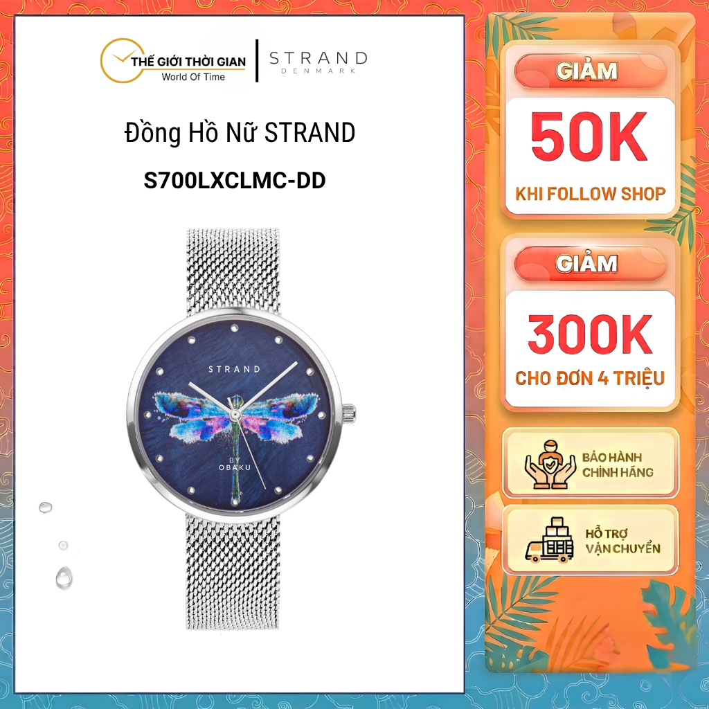 Đồng hồ đeo tay nữ Obaku S700LXCLMC-DD