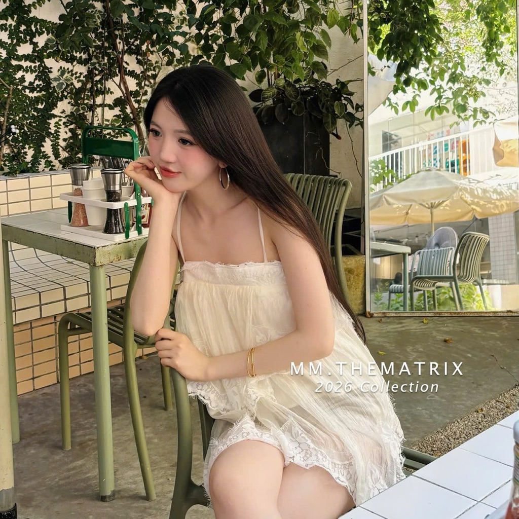 /Thematrix/ - (SẴN) Áo hai dây đi biển vải ren tơ/ Áo hai dây mùa hè (ảnh thật tự chụp) | BigBuy360 - bigbuy360.vn