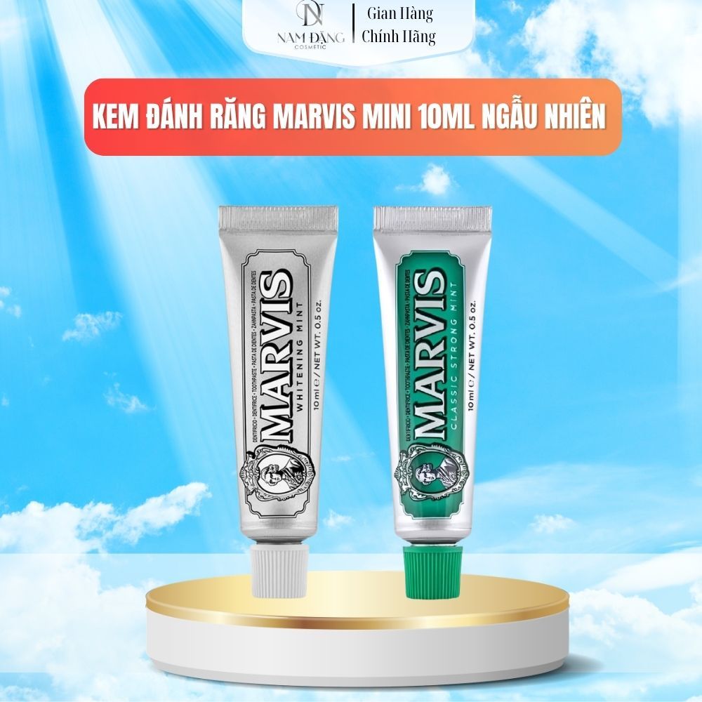 Kem đánh răng Marvis 10ML bản trải nghiệm không hộp