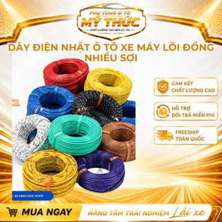 Dây Điện Nhật Ô Tô Xe Máy Lõi Đồng Nhiều Sợi 0.3mm² 0.5mm² 0.85mm² 1.25mm² Cuộn 1Kg Chất Lượng Cao- Phụ Tùng ÔTô Mỹ Thức