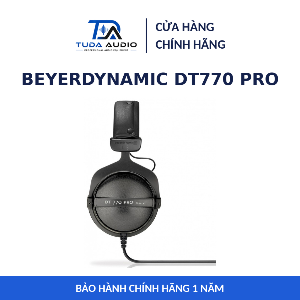 Beyerdynamic DT770 Pro 80 Ohm - Tai Nghe Kiểm Âm Studio Over-ear Closed-back Phòng Thu Mixing - Chín