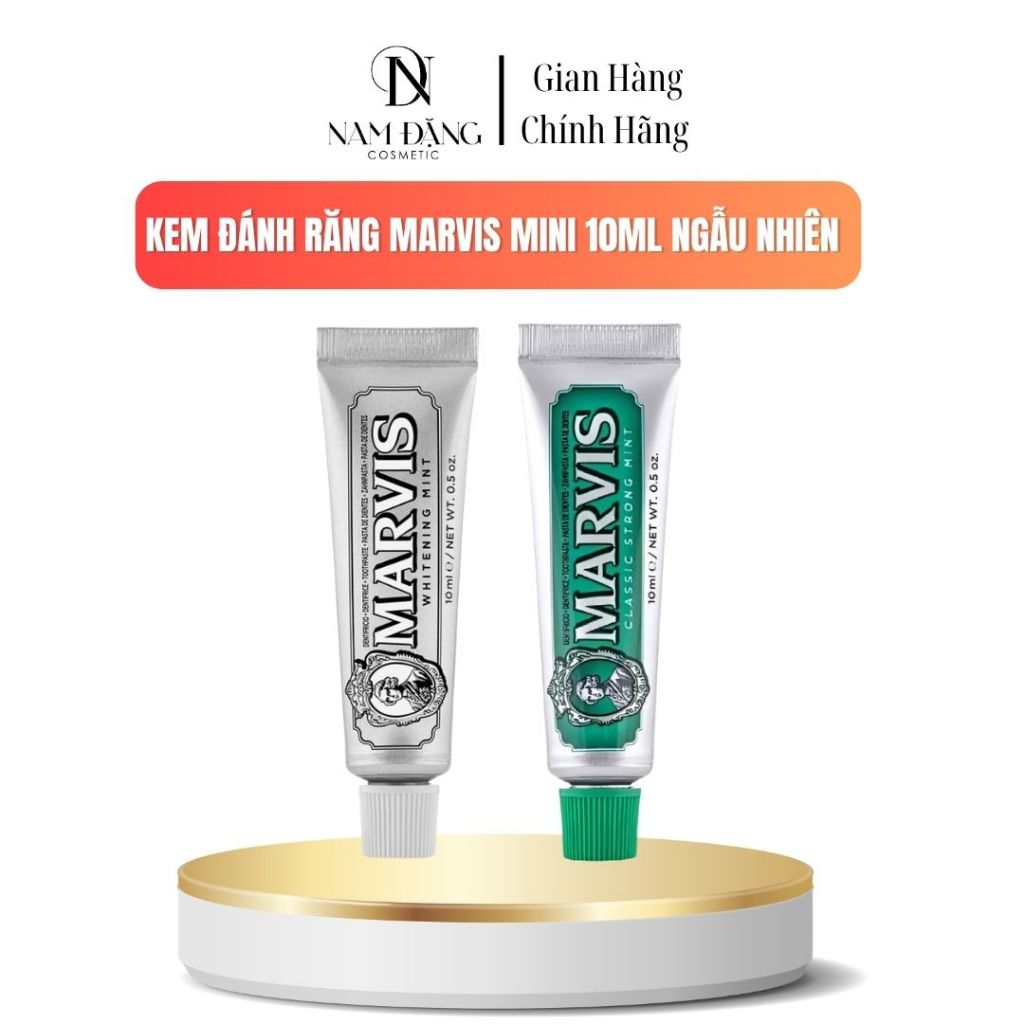 Kem đánh răng  Marvis 10ML Trắng Răng phiên bản trải nghiệm