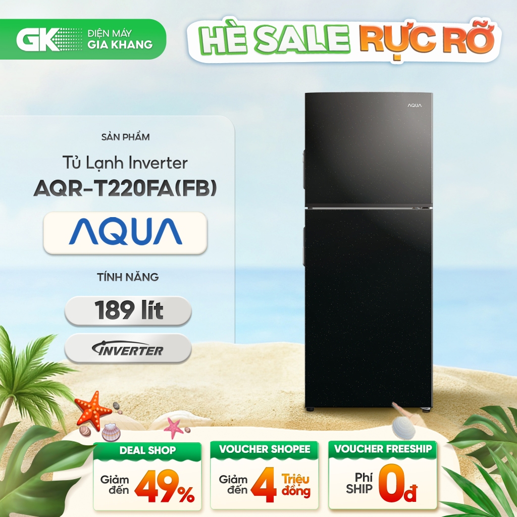 AQR-T160FA(BS) | AQR-T220FA(FB) - Tủ Lạnh Aqua 130 Lít / 189 Lít [Toàn Quốc]{GIẢM 10%}