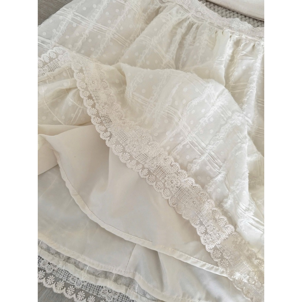 (MÃ 1090) ÁO 2 DÂY BABYDOLL REN HẠT PHỐI VIỀN REN 2 LỚP MÀU KEM NHẸ NHÀNG - DÀNH CHO NỮ | BigBuy360 - bigbuy360.vn