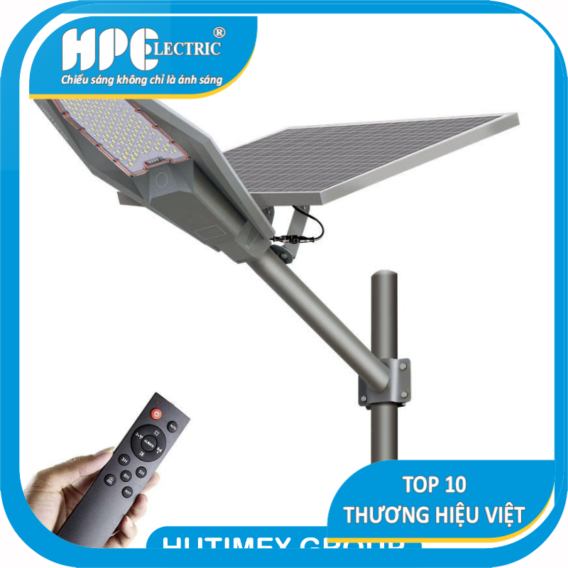 BH 3 NĂM-Đèn Đường NLMT Pin Rời 400w  Chip led taiwan  chống nước IP66 -H74A )