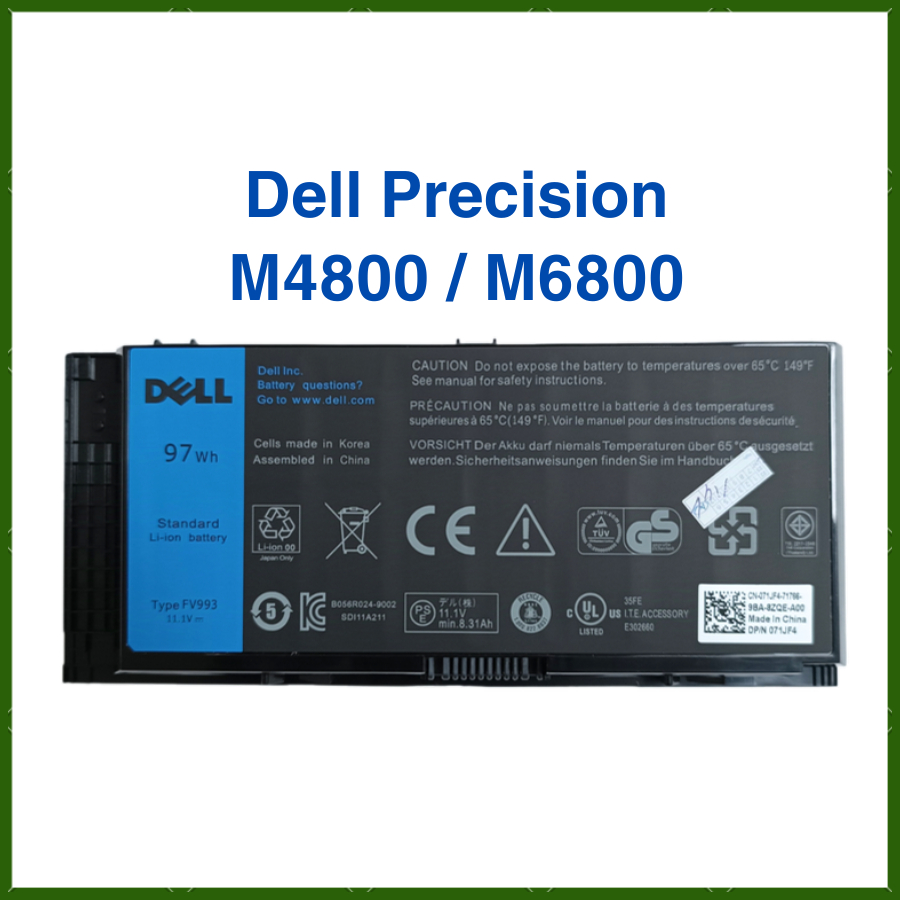 Pin Laptop Dell Precision M4800 M6800 - Pin Dell New - ZIN
