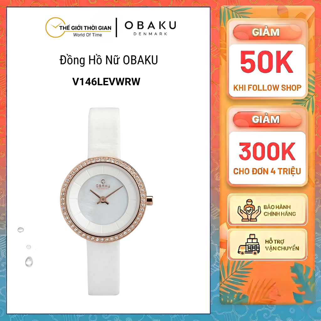Đồng hồ đeo tay nữ hiệu Obaku V146LEVWRW