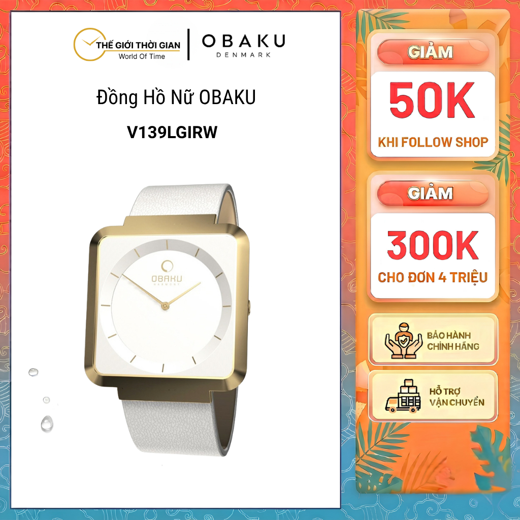 Đồng hồ đeo tay nữ hiệu Obaku V139LGIRW