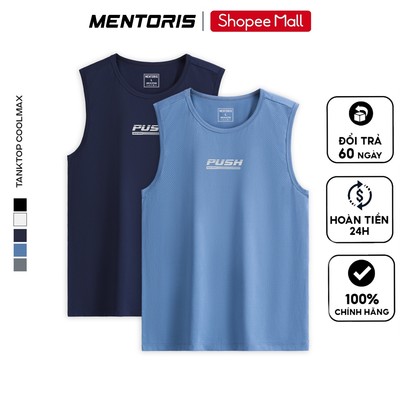 COMBO 2 Áo Tanktop Nam MENTORIS Vải Thun Lạnh, Thông Hơi Thoáng Khí, Form Dáng Thể Thao CB2.MATT25S002