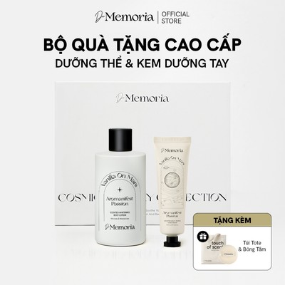[BỘ QUÀ TẶNG CAO CẤP] Bộ Dưỡng Thể Trắng Da Hương Nước Hoa Và Kem Dưỡng Da Tay Hương Nước Hoa Vanilla On Mars De Memoria