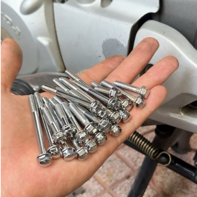 Ốc máy xi ken sáng bóng