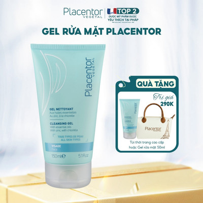 Gel rửa mặt Placentor Cleansing cho mọi loại da sữa rửa mặt sạch sâu, dịu nhẹ giúp da mềm mượt và giảm mụn