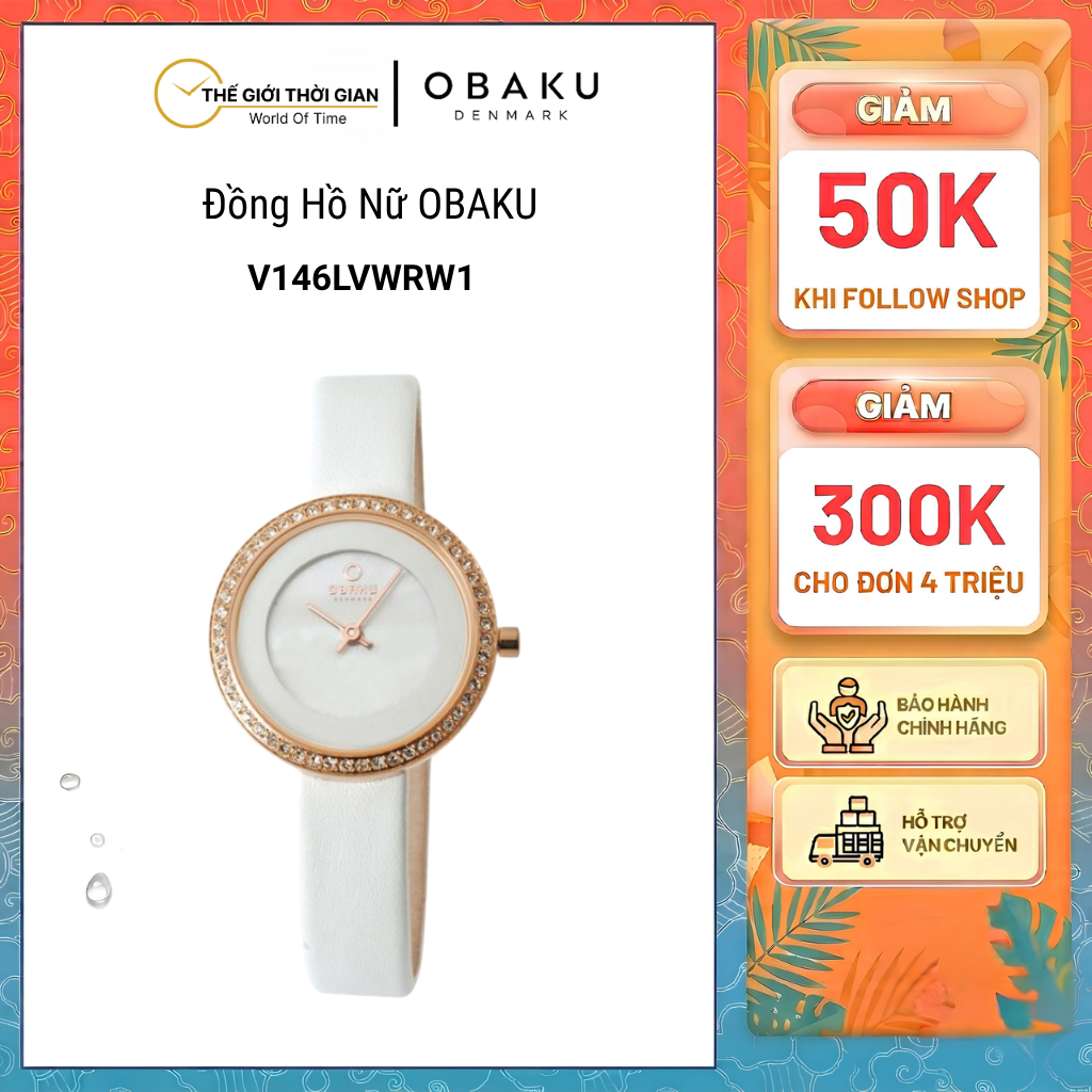 Đồng hồ đeo tay nữ hiệu Obaku V146LVWRW1