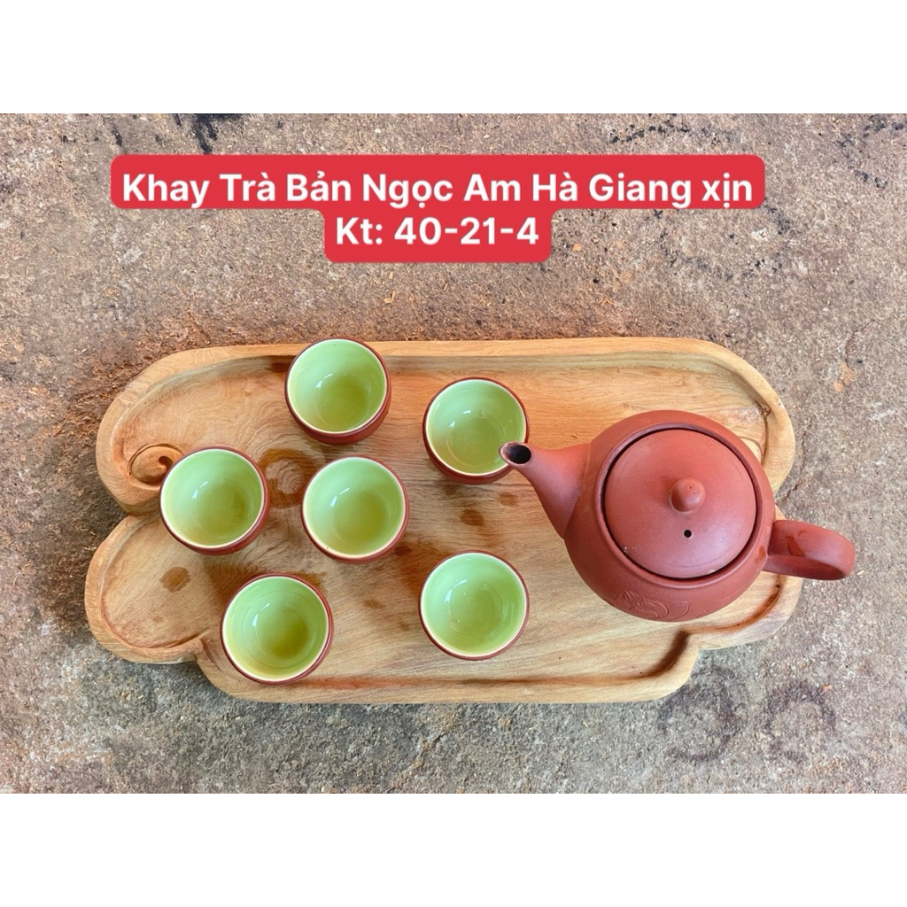 1 Khay trà Lũa gỗ Ngọc Am Hà Giang thơm