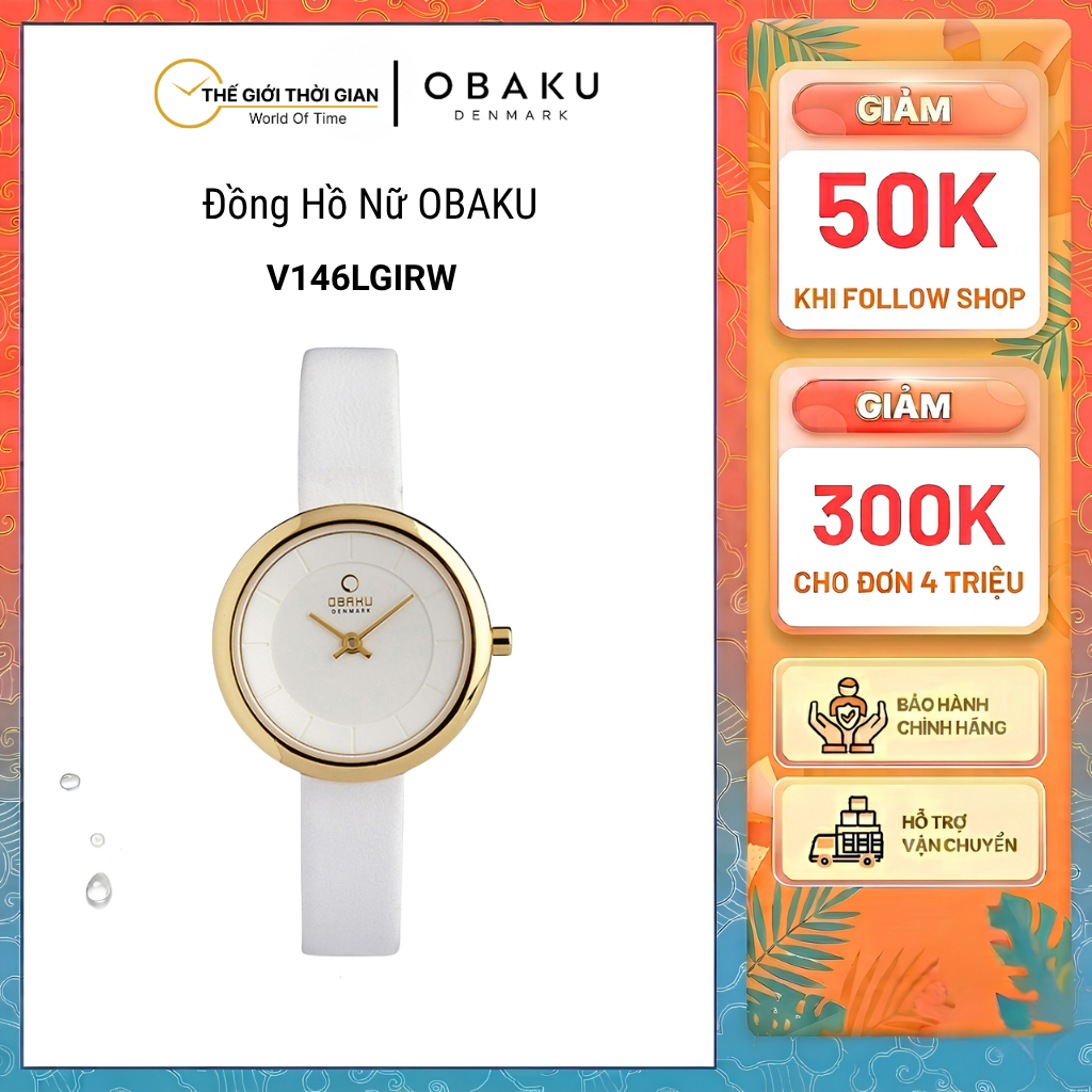 Đồng hồ đeo tay nữ hiệu Obaku V146LGIRW