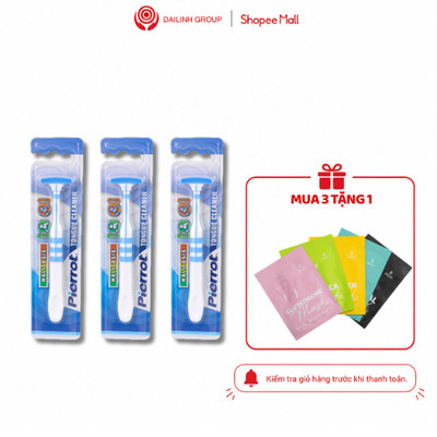 ( MUA 3 TẶNG 1 mặt nạ) Dụng Cụ Cạo Lưỡi Pierrot Làm Sạch Mảng Bám Lưỡi Khử Mùi Hôi Miệng Hiệu Quả