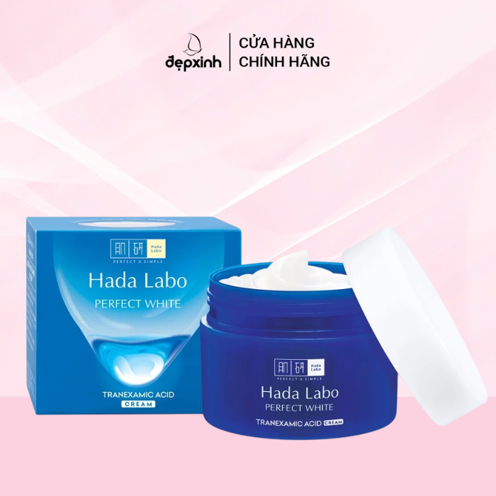 Kem dưỡng trắng mượt vượt trội Hada Labo Perfect White Tranexamic Acid 50g