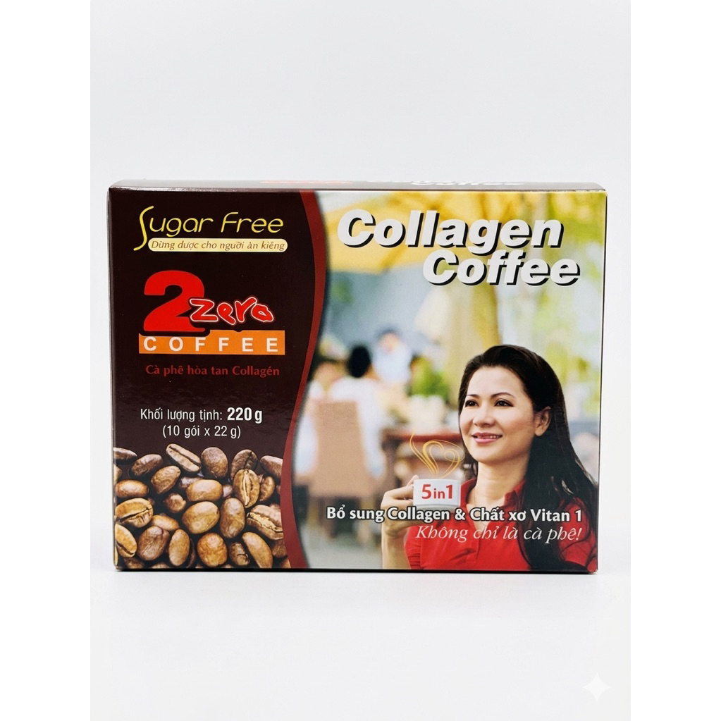 (Cô gái)Cà phê sữa hòa tan collagen 2zero isomalt (dùng được cho người ăn kiêng và tiểu đường)