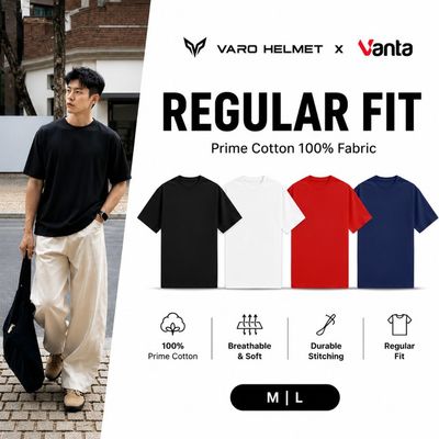 Áo Thun Trơn VANTA Form Rộng Nam Nữ Unisex - Áo Phông Tay Lỡ Basic Chất Cotton 250GSM Dày Dặn
