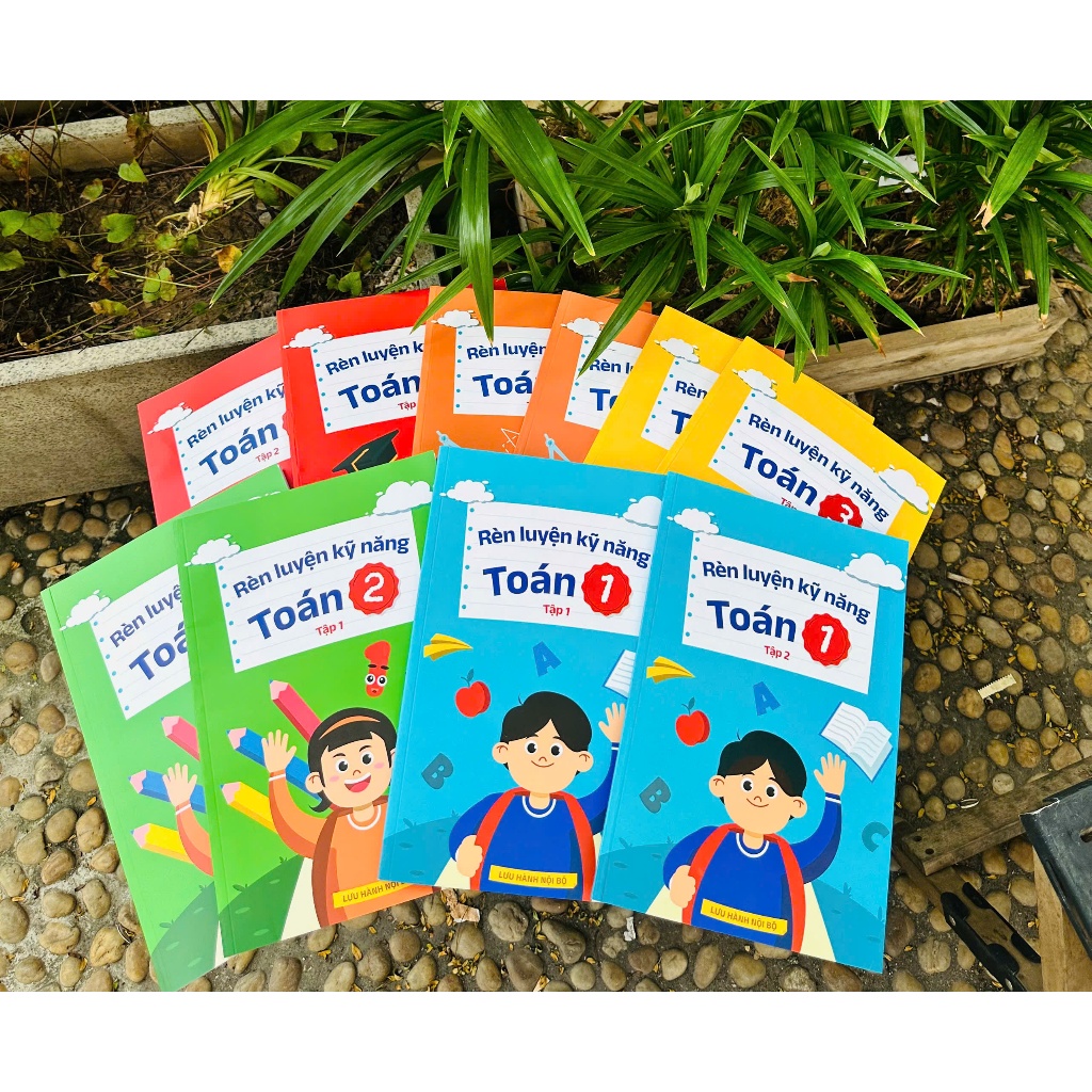 Sách - Rèn Luyện Kỹ Năng TOÁN Lớp 1-2-3-4-5 Trường Archimedes Book (Bản Mới Nhất)