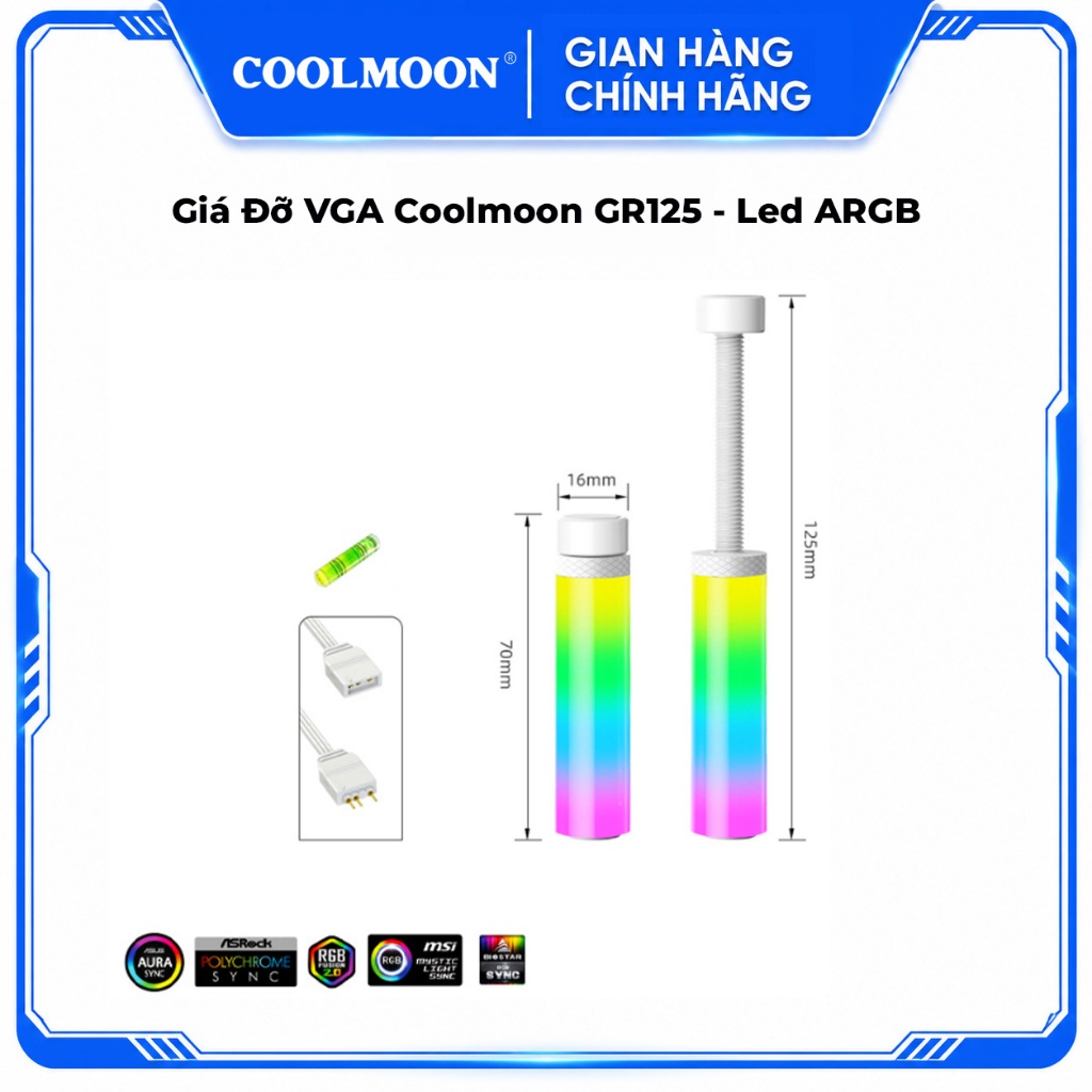 Giá Đỡ VGA Coolmoon GR125 - Led ARGB