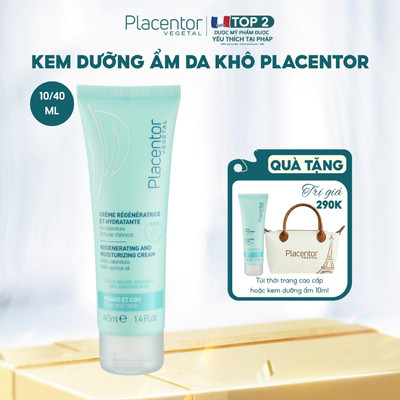 Kem dưỡng ẩm Placentor 40ml Cho Da Khô Da Nhạy Cảm Giữ Ẩm Nuôi Dưỡng Da 8h Regenerating And Moisturizing Cream