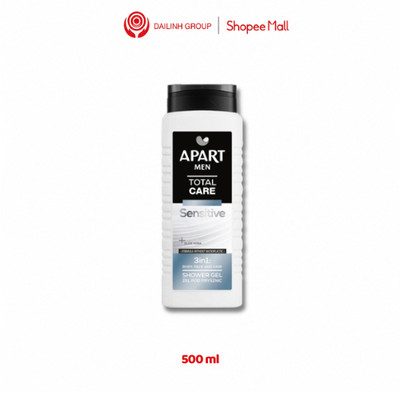 Gel Tắm Nam APART Men 3in1 500ml – Chăm Sóc Toàn Diện, Dưỡng Ẩm, Bảo Vệ Da, Làm Sạch Sâu