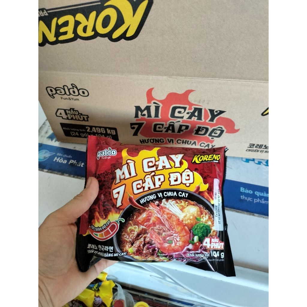 Combo Mì cay 7 cấp độ Koreno 4 phút