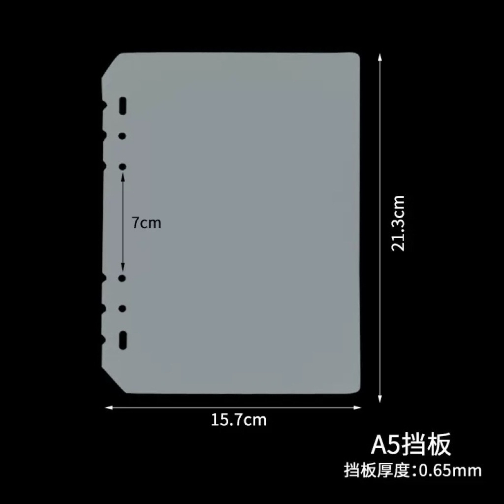 Tấm index A5 ngăn trang bảo vệ card