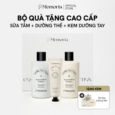 [BỘ QUÀ TẶNG CAO CẤP] Bộ Sữa Tắm & Dưỡng Thể Hương Nước Hoa Và Kem Dưỡng Da Tay Hương Nước Hoa Hương Vanilla De Memoria