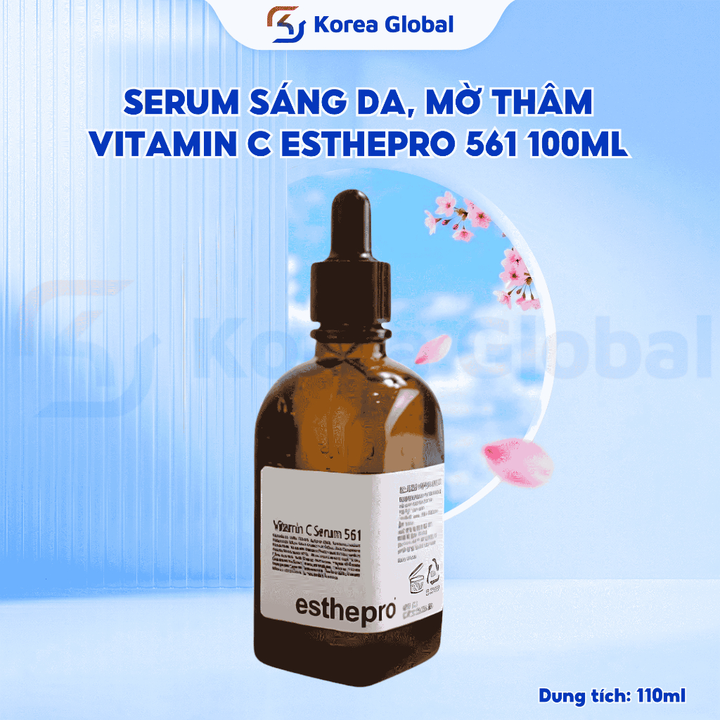 Serum Vitamin C Esthepro 561 100ml – Làm Sáng Da, Mờ Thâm Nám, Chống Oxy Hóa Hiệu Quả